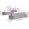 vidaXL Gar&eth;s&oacute;fa sett me&eth; geymslu 7 pcs Gr&aacute;r Poly rattan