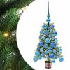 vidaXL J&oacute;latr&eacute; me&eth; 150 LED me&eth; standi Gr&aelig;nn 65 cm PE