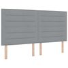 vidaXL LED h&ouml;fu&eth; me&eth; LED r&aelig;mum me&eth; h&ouml;fu&eth;gafl Lj&oacute;sgr&aacute;r 180 cm d&uacute;kur