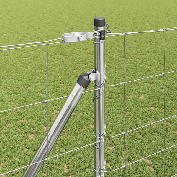 vidaXL Gir&eth;ingarp&oacute;stur Galvaniseru&eth; 25 x 1,6 m St&aacute;l