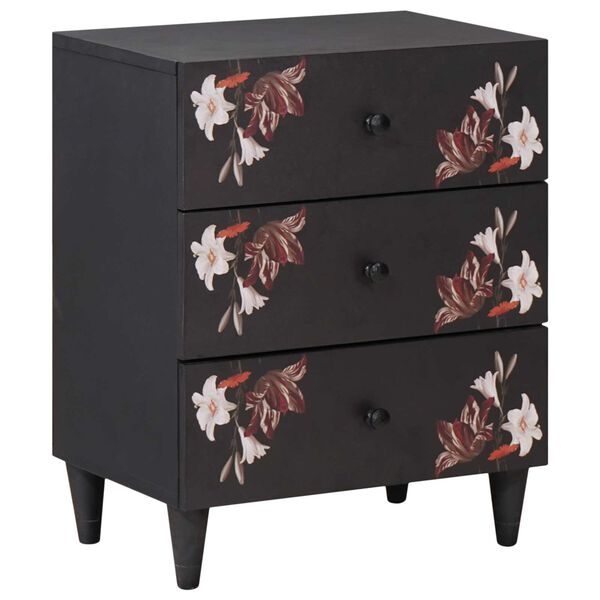 vidaXL N&aacute;ttbor&eth; me&eth; sk&uacute;ffu Marglitur 50 x 33 x 60 cm Hart mang&oacute;tr&eacute;