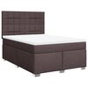 vidaXL H&oacute;lfa&eth; Springr&uacute;m me&eth; D&yacute;nu D&ouml;kkbr&uacute;nt 140x190 cm Tauefni