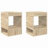 vidaXL Endabor&eth; 2 pcs Sonoma Eik 40 x 40 x 56 cm Samsettur vi&eth;ur