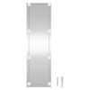 vidaXL Veggspegill með LED ljósum 30x100 cm Glerrétthyrningur