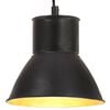 vidaXL Hengilampi 25 W Svartur Hringlaga 17 cm E27