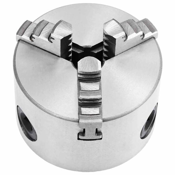 146711 vidaXL 3-kjafta Patr&oacute;na fyrir Rennibekk 80 mm St&aacute;l