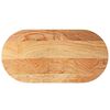 vidaXL Bor&eth;plata Lj&oacute;sbr&uacute;nt 120x60x4 cm Solid Wood Eik spor&ouml;skjulaga