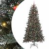 vidaXL Gervi j&oacute;latr&eacute; me&eth; 300 LED Gr&aelig;nn 240 cm PVC, plast og st&aacute;l