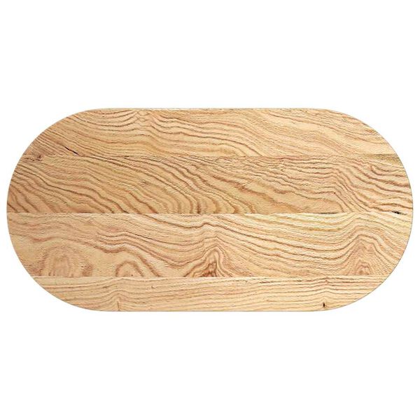 vidaXL Bor&eth;plata 100x50x2 cm Solid Wood Eik spor&ouml;skjulaga