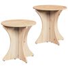 vidaXL S&oacute;fabor&eth; 2 pcs N&aacute;tt&uacute;rulegur Gegnheil fura