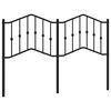 vidaXL Skiptanlegt R&uacute;mgafl &uacute;r M&aacute;lmi Svartur 135 cm