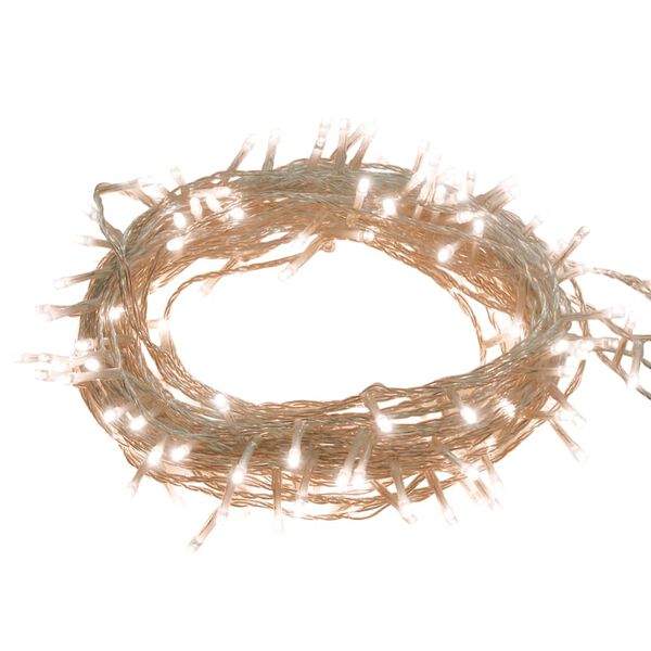 vidaXL LED Ljósasería með 150 Ljósum Hlýr Hvítur 15 m PVC