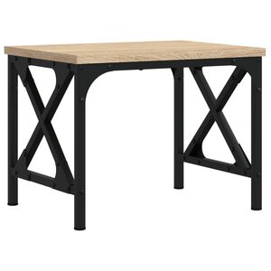 vidaXL Prentarastandur Sonoma Eik 40x30x31 cm Samsettur viður