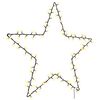vidaXL J&oacute;lalj&oacute;s Star Silhouette 115 LED heitt hv&iacute;tt