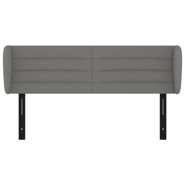 vidaXL H&ouml;f&eth;agafl me&eth; Eyrum 147x23x78/88 cm D&ouml;kkgr&aacute;tt Efni