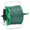 vidaXL Fr&iacute;standandi Gr&aelig;nt Sl&ouml;nguhj&oacute;l Sl&ouml;ngufestingarsetti 0,5"20m PVC