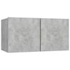 vidaXL Vegghengdir Sj&oacute;nvarpssk&aacute;par Steypugr&aacute;r 60x30x30 cm