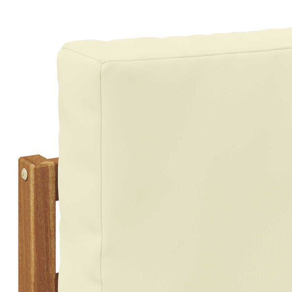 vidaXL &Uacute;ti s&oacute;fasett me&eth; p&uacute;&eth;i 3 pcs N&aacute;tt&uacute;rulegt og Krem