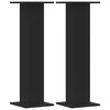 vidaXL Pl&ouml;ntustandar 2 stk Sv&ouml;rt 30x30x95 cm Samsettur Vi&eth;ur