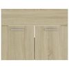 804785 vidaXL 2 Piece Bathroom Furniture Set Sonoma Oak Chipboard