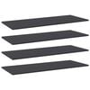 805412 vidaXL Bookshelf Boards 4 pcs Grey 100x40x1,5 cm Chipboard