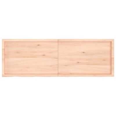 vidaXL Baðherbergisborðplata 180x60x(2-4) cm Ómeðhöndlaður Viður