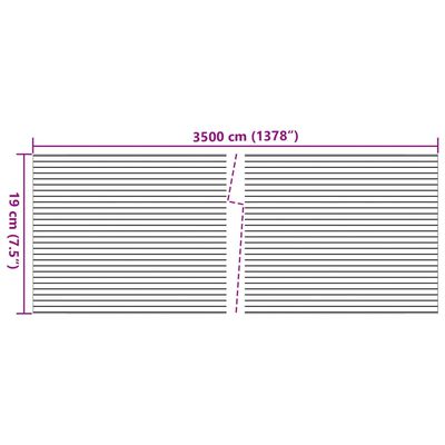 vidaXL Skjóltjald fyrir Garðinn 2 stk. Marmarasteinsútlit 35x0,19m PVC