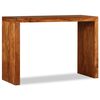 vidaXL Veggbor&eth; Gegnheill Vi&eth;ur me&eth; Sheesham &Aacute;fer&eth; 110x40x76 cm
