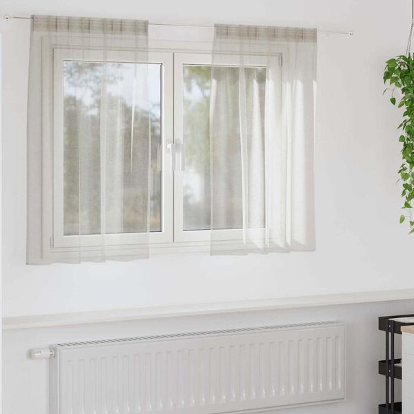 vidaXL Voile gard&iacute;na 2 pcs Rj&oacute;malitur 140 x 140 cm P&oacute;l&yacute;ester