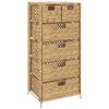 vidaXL Geymslueining me&eth; 6 k&ouml;rfum 47x37x100 cm Vatnah&yacute;asinta
