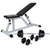 vidaXL &AElig;fingabekkur me&eth; &uacute;tigrill og l&oacute;&eth;asett 60,5 kg