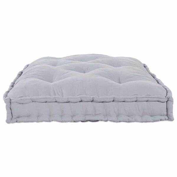 vidaXL Pallur sófa púði Grár dúkur