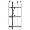 vidaXL Hilla Artisan Eik 40 x 30 x 109 cm Samsettur vi&eth;ur