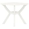 vidaXL Bistrobor&eth; Hv&iacute;tt 70x70x72 cm Plast