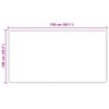 vidaXL Tepi Prenta Rj&oacute;malitur 150 x 100 cm Polyester og PVC