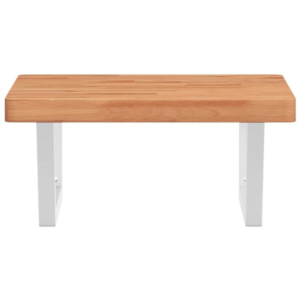 vidaXL Veggfest Handlaugarhilla St&aacute;l og Gegnheilt Beyki