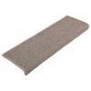 vidaXL Stigamottur 15 stk 65x21x4 cm d&ouml;kkbeisar r&eacute;tthyrndar br&uacute;nir