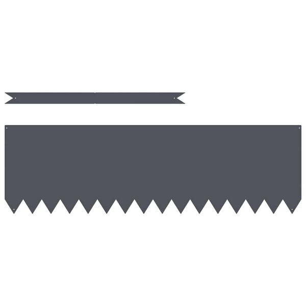 vidaXL Gar&eth;ja&eth;ar 10 pcs Antras&iacute;t 100 x 0.05 x 20 cm