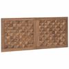 vidaXL H&ouml;f&eth;agafl Vegghengt N&aacute;tt&uacute;rulegur 120 cm Solid teak vi&eth;ur