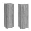 vidaXL Sj&oacute;nvarpssk&aacute;par 2 stk. Gr&aacute;r Sonoma 30,5x30x90cm Samsettur Vi&eth;ur