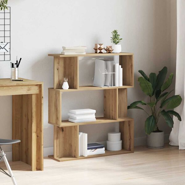 vidaXL B&oacute;kask&aacute;pur Listamannseik 80x24x96 cm Samsettur vi&eth;ur