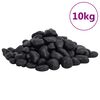 vidaXL P&uacute;ssa&eth;ir Steinar 10 kg Svartir 2-5 cm