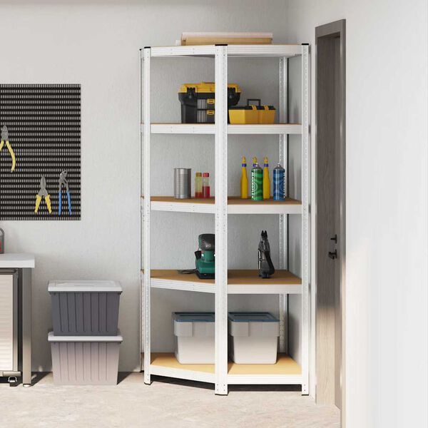 vidaXL Hornhilla me&eth; hillu Silfur 90 x 90 x 198 cm Samsettur vi&eth;ur