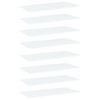 805331 vidaXL Bookshelf Boards 8 pcs White 80x40x1,5 cm Chipboard