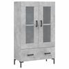 vidaXL H&aacute;r Sk&aacute;pur Steypugr&aacute;r 69,5x31x115 cm Samsettur Vi&eth;ur