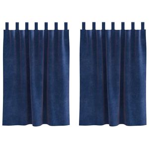 vidaXL Myrkratj&ouml;ld 2 pcs D&ouml;kkbl&aacute;r 140 x 140 cm Flauel