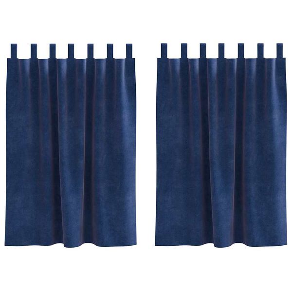 vidaXL Myrkratj&ouml;ld 2 pcs D&ouml;kkbl&aacute;r 140 x 140 cm Flauel