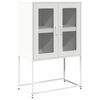 vidaXL Highboard Hv&iacute;tt 68x39x107 cm St&aacute;l