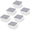 vidaXL LED innfelld lj&oacute;s 6 stk 100x100x68 mm