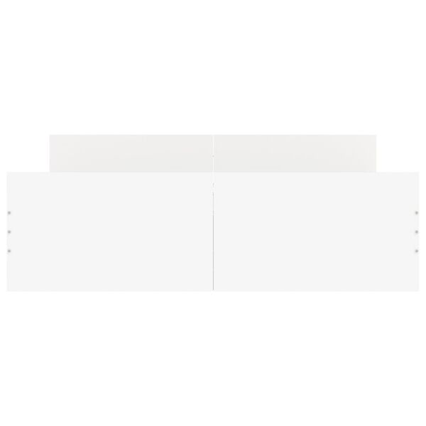 vidaXL Rúmgrind án Dýnu Hvítur 135x190 cm